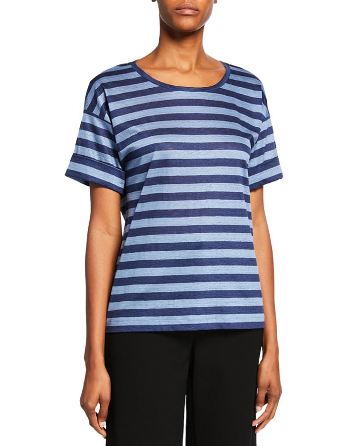 Easy Linen Drop-shoulder Tee