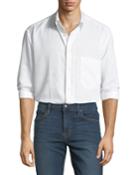 Men's Fitted Long-sleeve Button-front