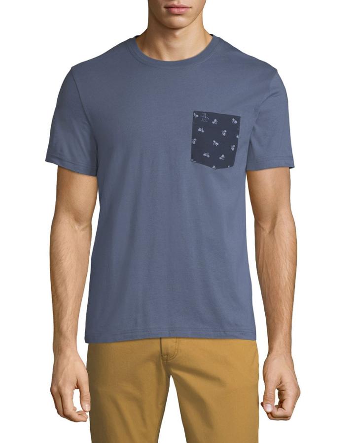 Bike-print Pocket Tee