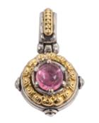 Round Pink Tourmaline Pendant