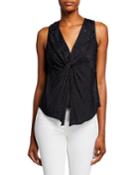 Knot-front Jacquard