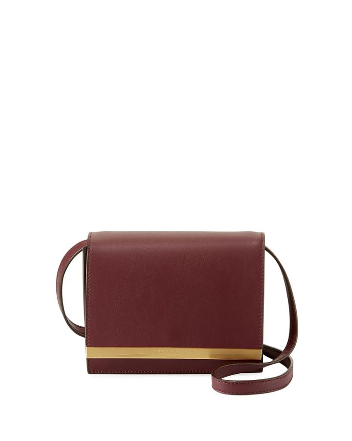 Mally Leather Flap Crossbody Bag