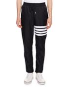 4-bar Striped Track Pants, Navy