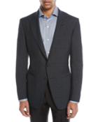 O'connor 1/2-lined Plaid Mohair-linen Blazer