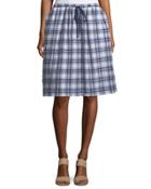 Crinkled Plaid A-line