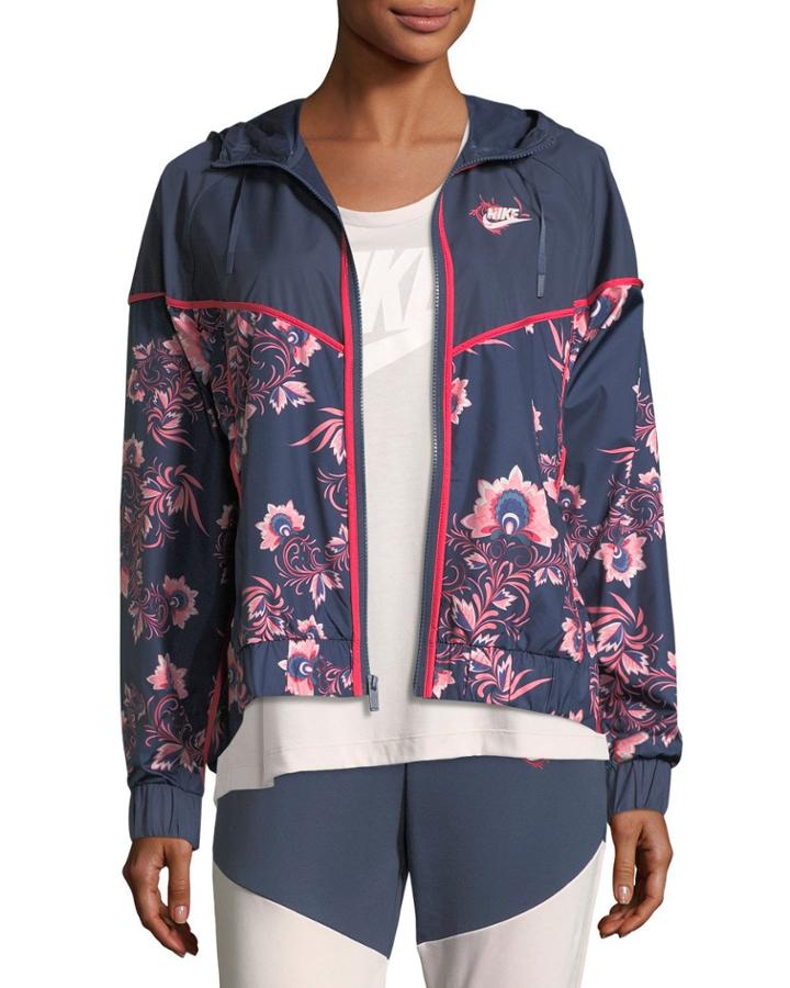 Floral-print Sportswear Jacket