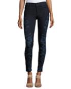 620 Mid-rise Super Skinny Jeans, Blue Pattern
