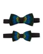 Father & Son Cali Feather Bow Tie