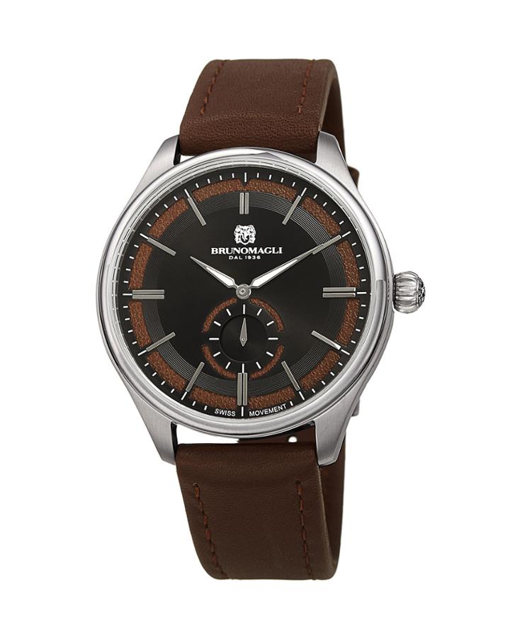 Men's Classic 42mm Watch W/ Italian Leather