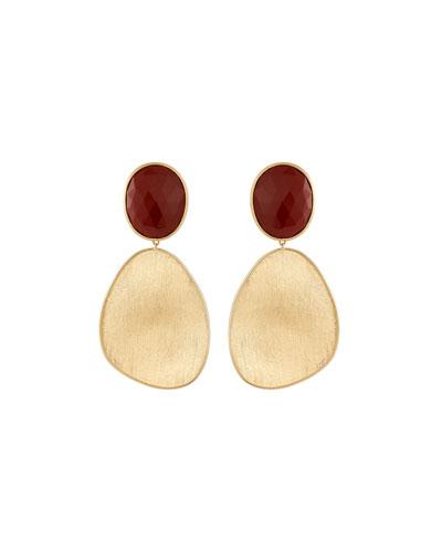 Lunaria 18k Red Jasper Drop Earrings