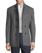Men's One-and-a-half Breasted Caban Coat