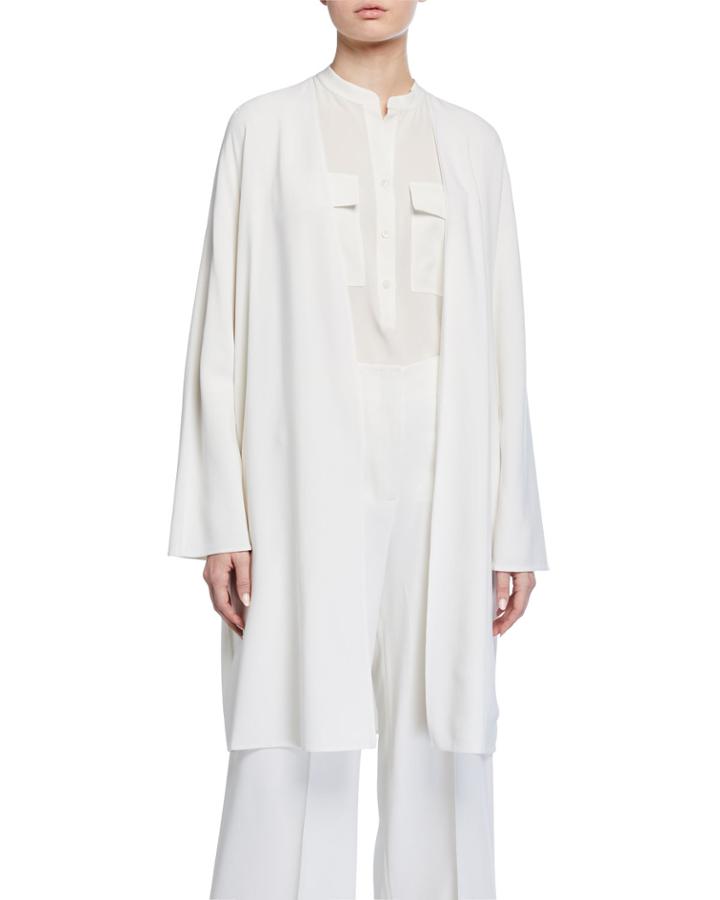 Rishima Open-front Double-face Wool Topper Jacket