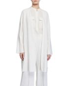 Rishima Open-front Double-face Wool Topper Jacket