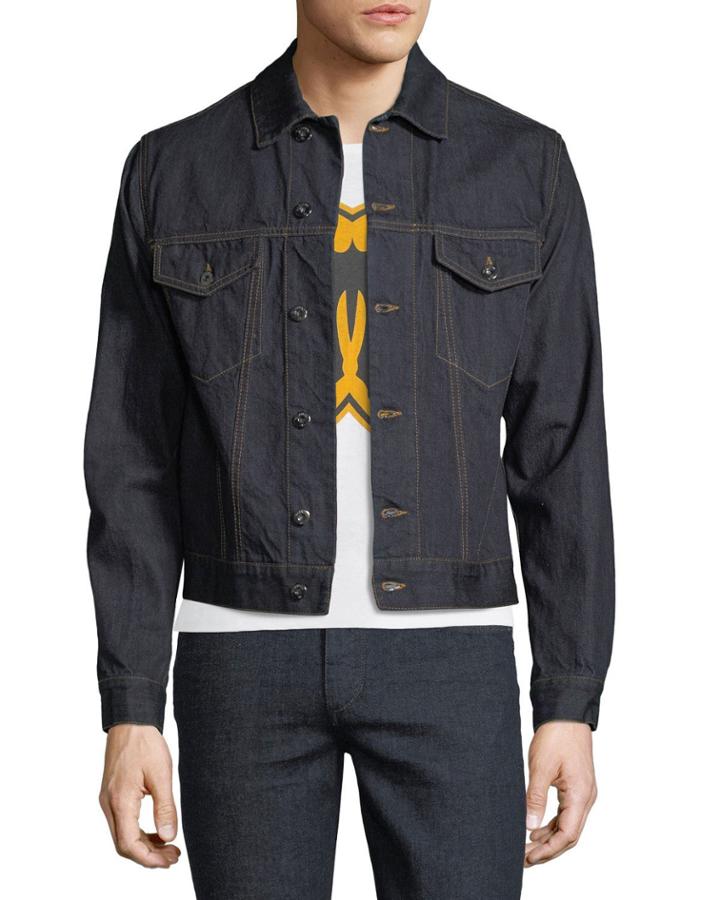 Dark-wash Denim Jacket