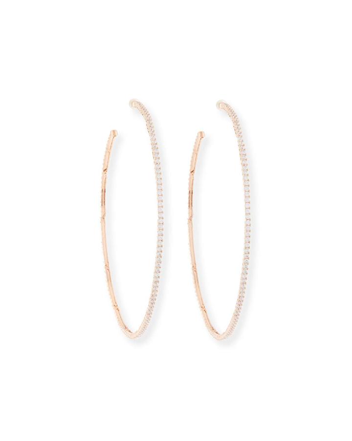 Armure Pave Macro Hoop Earrings