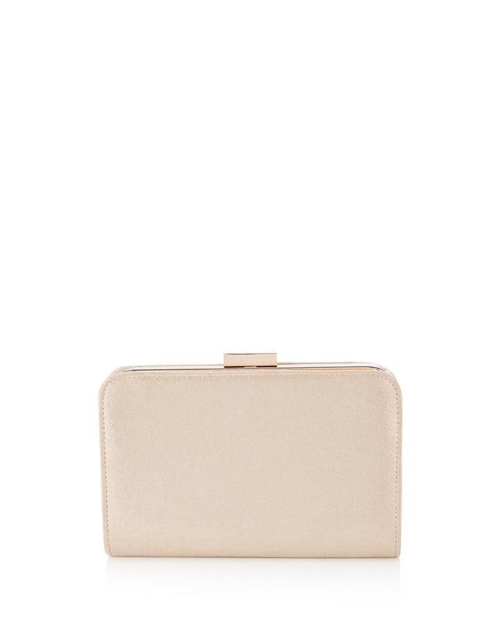 Classic Metallic Fabric Clutch Bag
