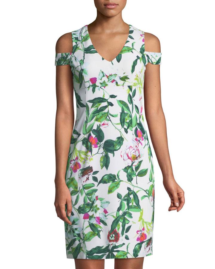 Cold-shoulder Floral Cocktail