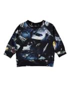 Elmo Space Print Long-sleeve Tee, Size