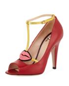 Molina Lips T-strap Pumps