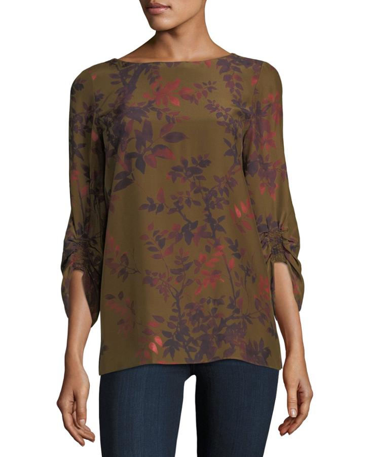 Elisio 3/4-sleeve Kamakura Garden Floral