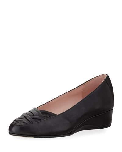 Faulk Leather Comfort Flat, Black