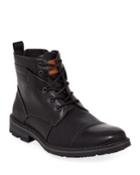 Men's Jefferson Mixed Leather Combat Boots