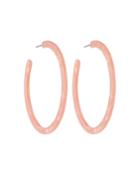Acrylic Hoop Earrings, Pink