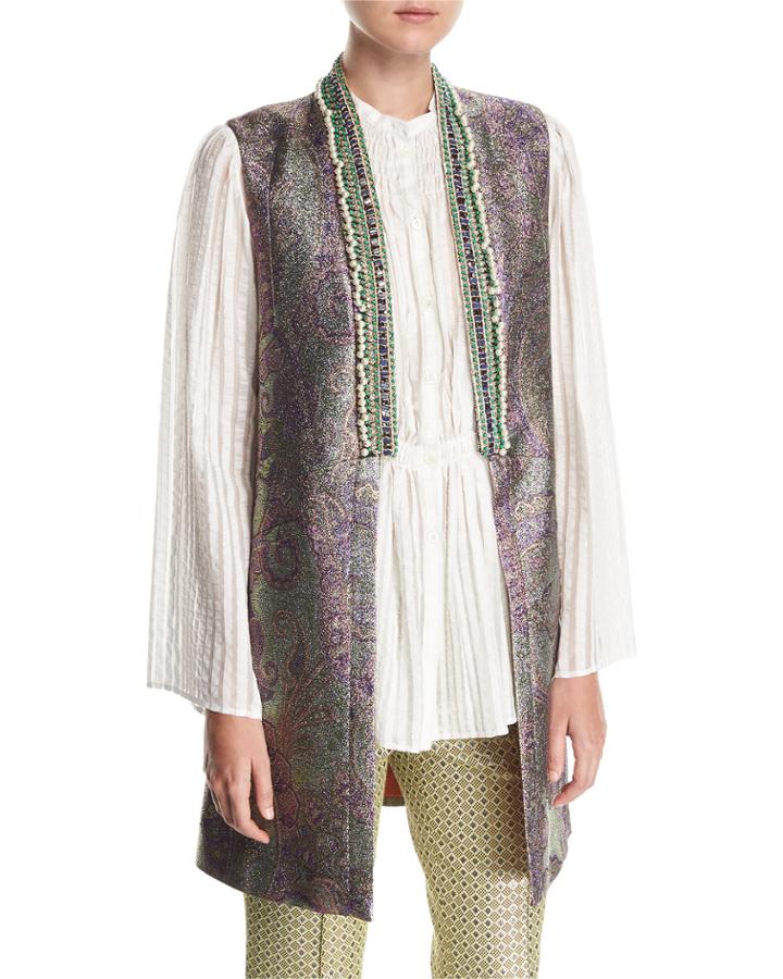 Beaded-trim Long