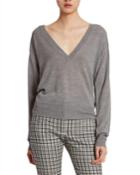 Strass Wool V-neck