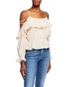 Marie Ruffle Off-the-shoulder Top