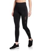High-waist Mesh Panel