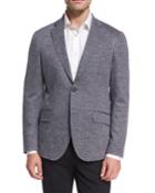 Jersey Check Sport Coat, Gray