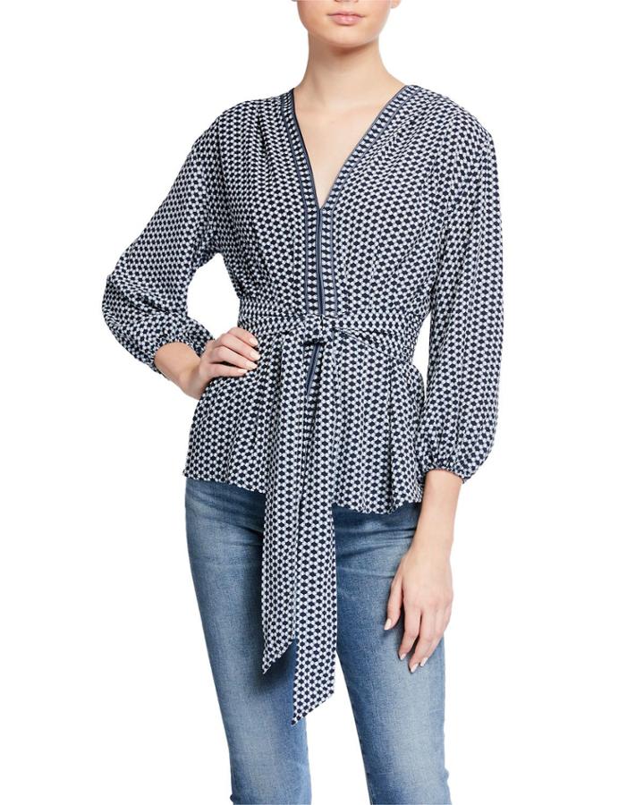 Tie-front Top