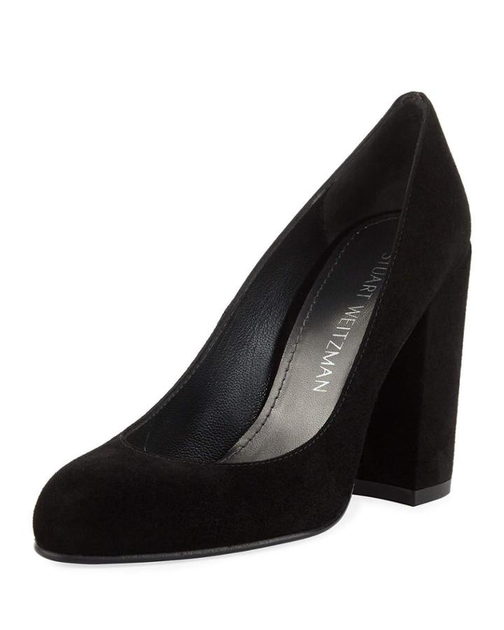 Moda Suede Block Pump