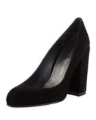 Moda Suede Block Pump