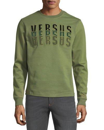 Versus Embroidered Sweatshirt, Green
