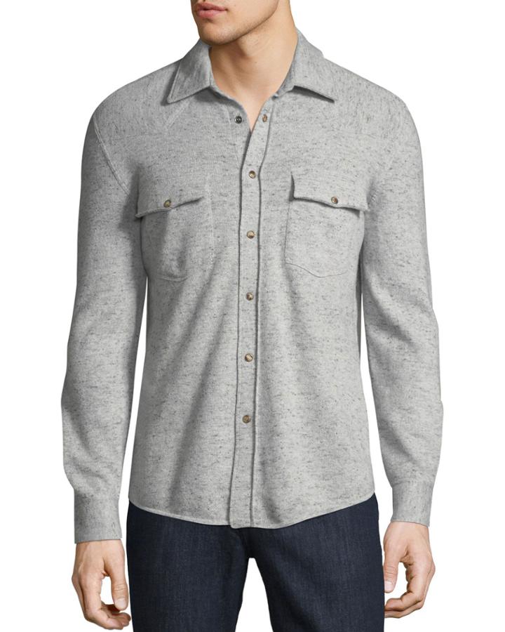 Men's 2-ply Cashmere Tweed