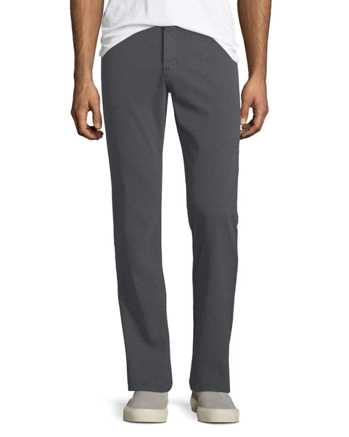 Graduated Melange Wool Trousers