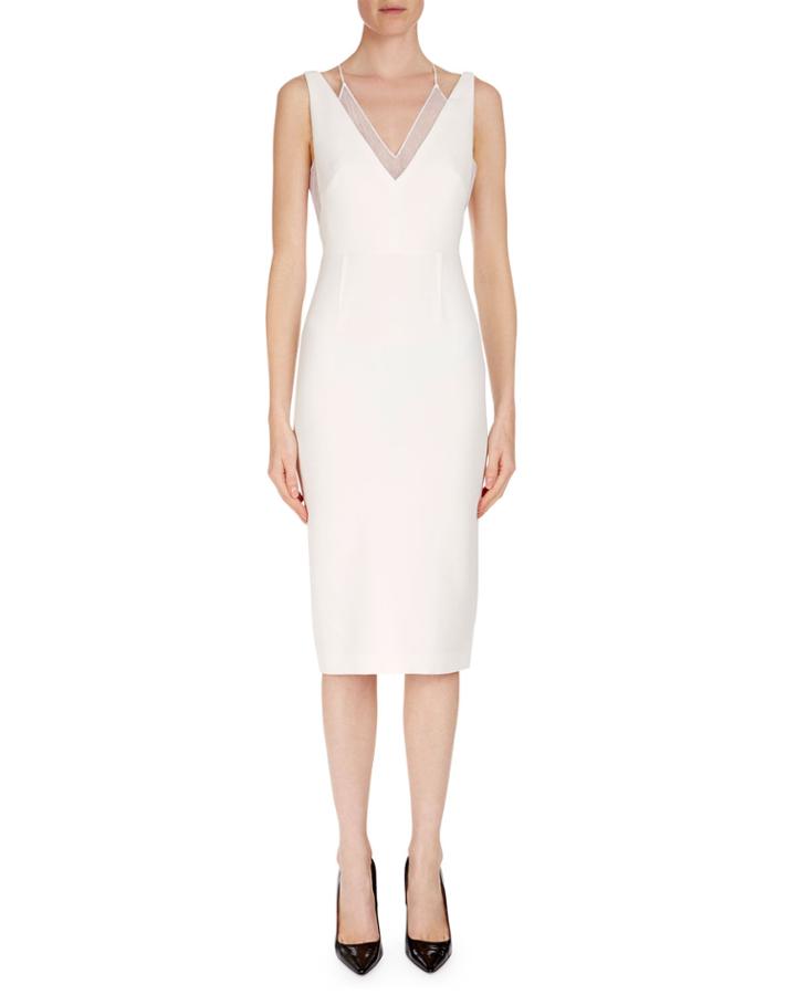 Sleeveless Layered V-neck Dress