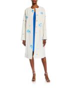 Hand-painted Floral Coat