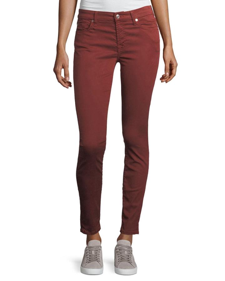 The Ankle Skinny Mid-rise Cropped Jeans