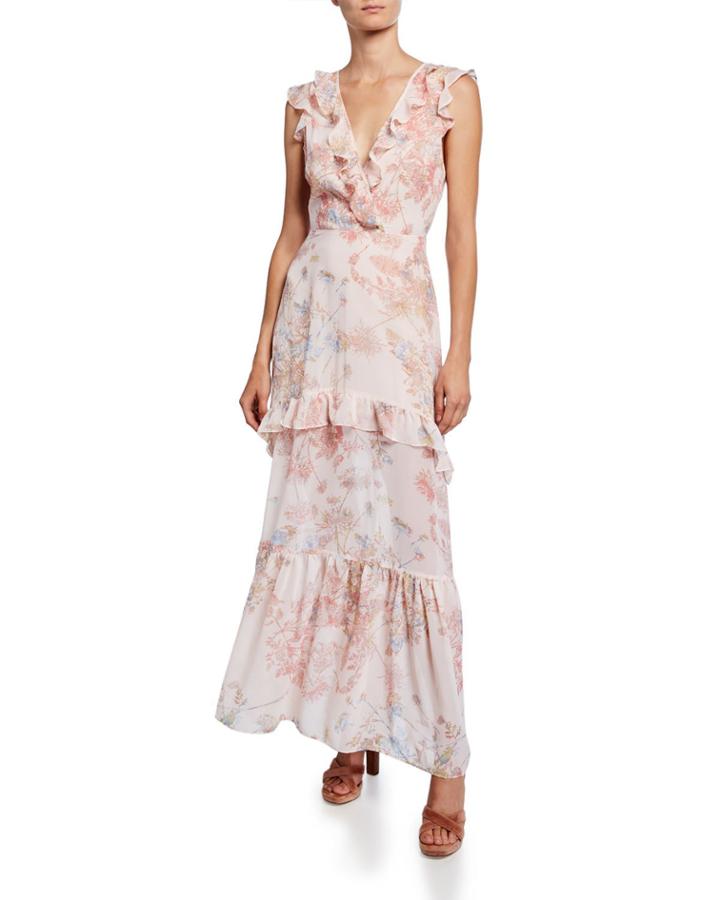 Watercolor Floral Ruffle
