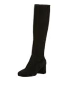 55mm Stretch Suede To The Knee Boot