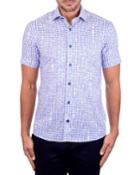Men's Micro Spider Web Poplin Short-sleeve