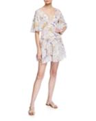 Flutter-sleeve Dress