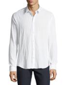 Men's Ruched Button-down Cotton