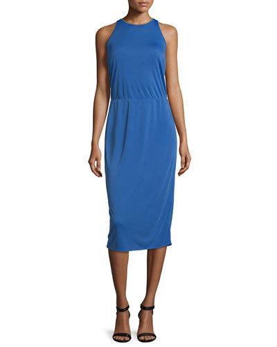 Sleeveless Racerback Midi Dress, Wisteria