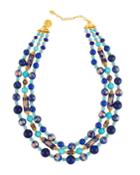 Triple-strand Beaded Necklace