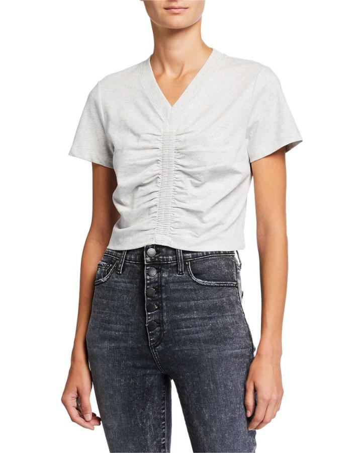 Wash & Go Ruched Jersey Top