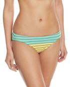 Lurex&reg; Stripe Hipster Swim Bikini Bottoms